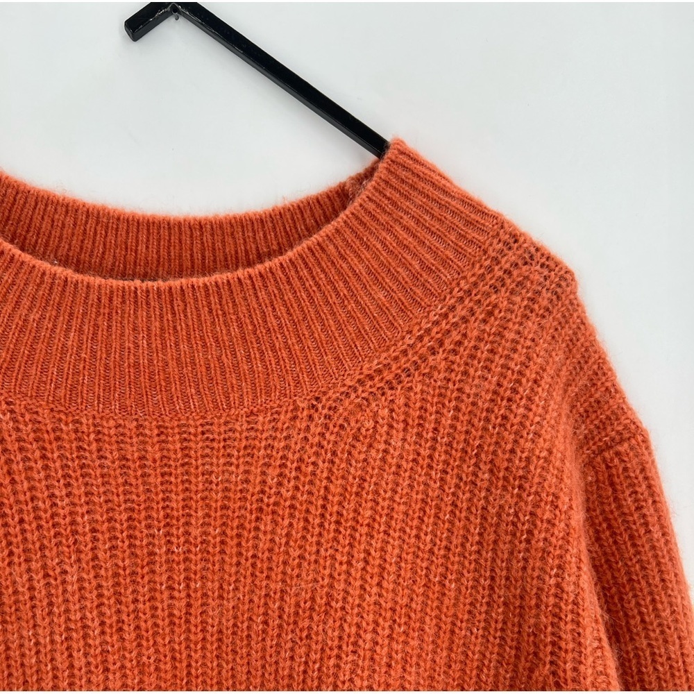Cos Alpaca Wool Blend Mock Neck Soft Knitted Top Back Keyhole Sweater - Picture 3 of 8